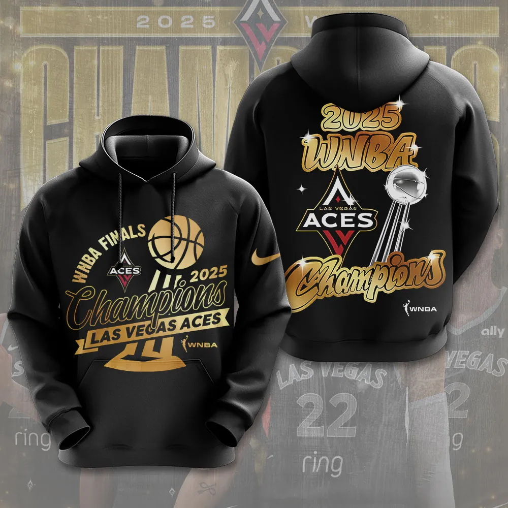 Buildercar - Premium WNBA Las Vegas Aces Champions 2025 Hoodie V17