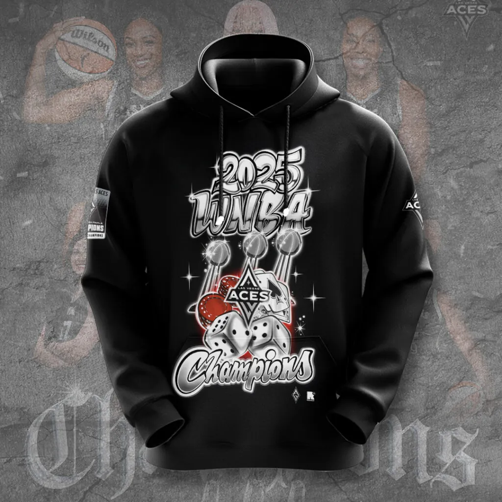 Buildercar - Premium WNBA Las Vegas Aces Champions 2025 Hoodie V3