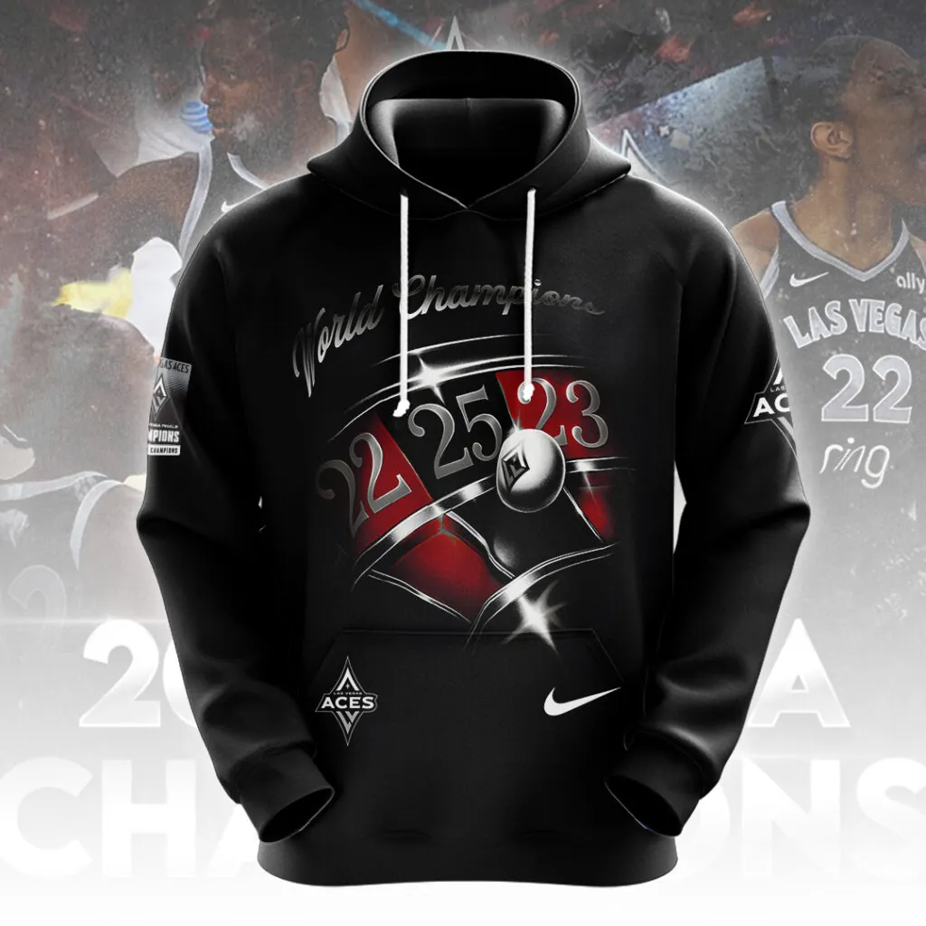 Buildercar - Premium WNBA Las Vegas Aces Champions 2025 Hoodie V4