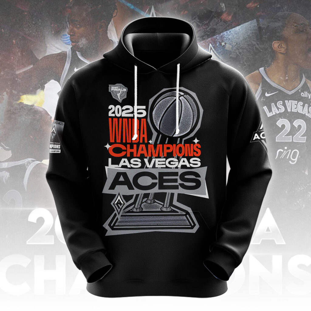 Buildercar - Premium WNBA Las Vegas Aces Champions 2025 Hoodie V8