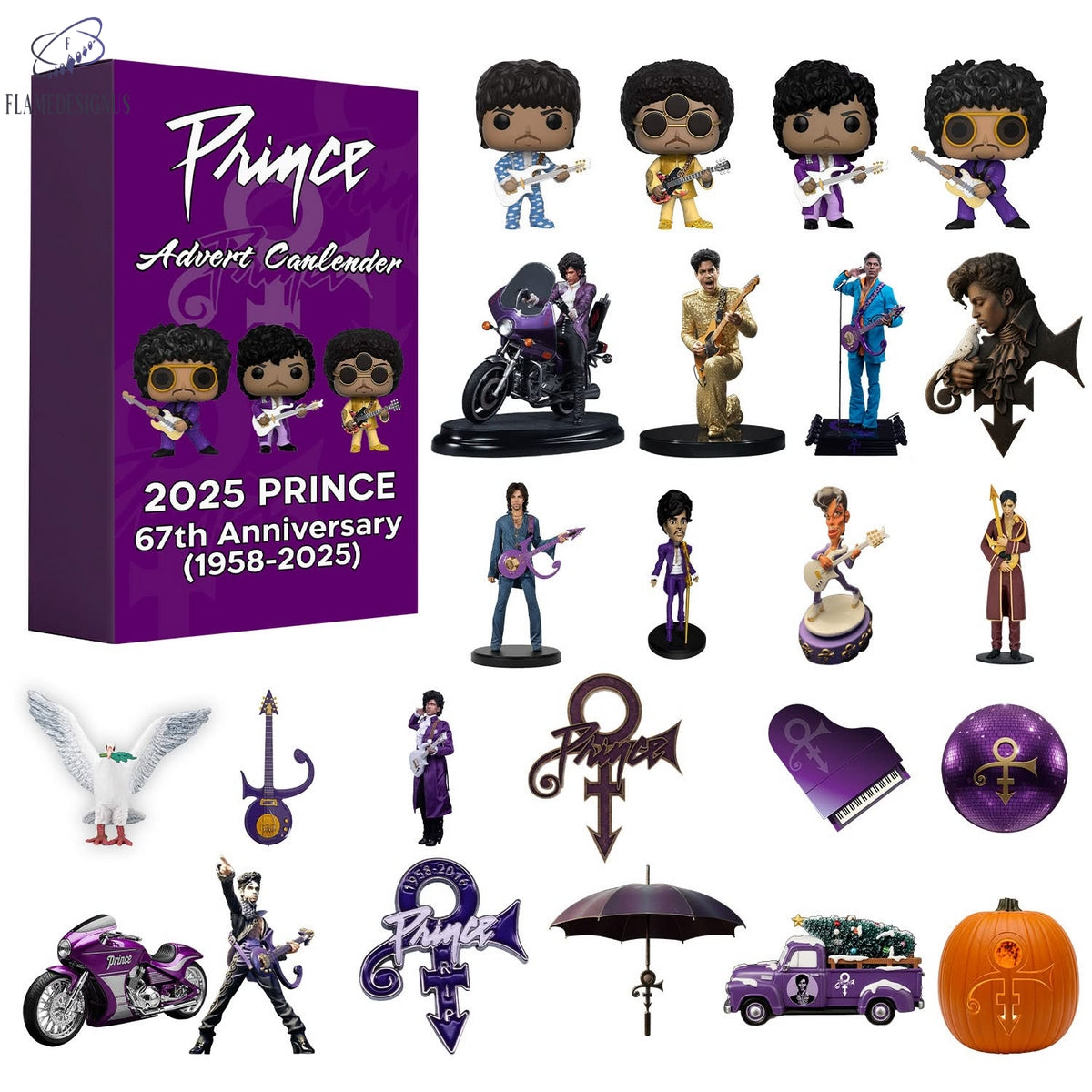 Buildercar - Prince 67th Anniversary 2025 Advent Calendar -2D Acrylic