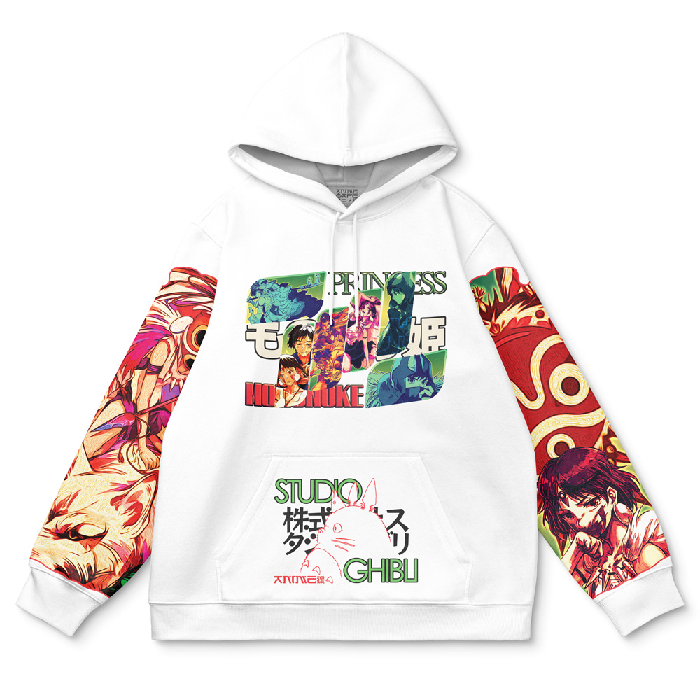 Buildercar - Princess Mononoke Studio Ghibli Streetwear Hoodie - Image 2
