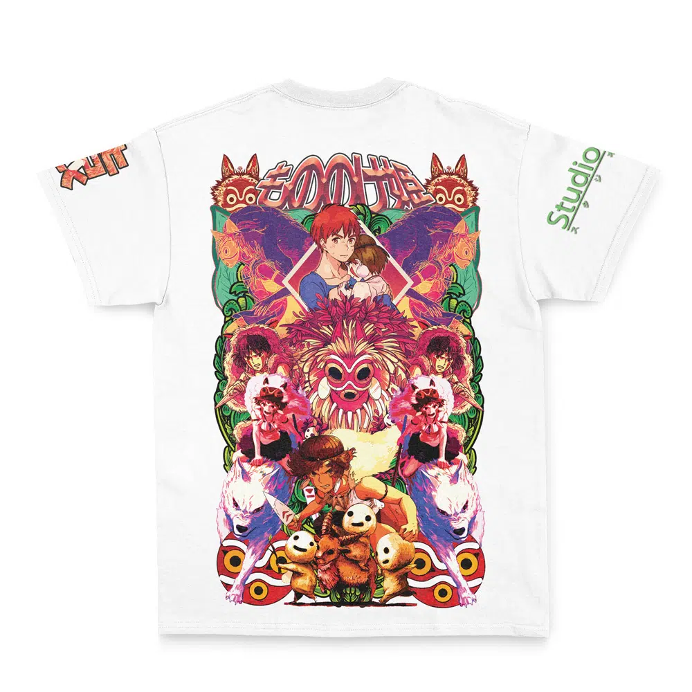 Buildercar - Princess Mononoke Studio Ghibli Streetwear T-Shirt