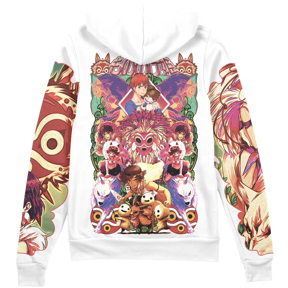 Buildercar - Princess Mononoke Studio Ghibli Streetwear Zip Hoodie Jacket