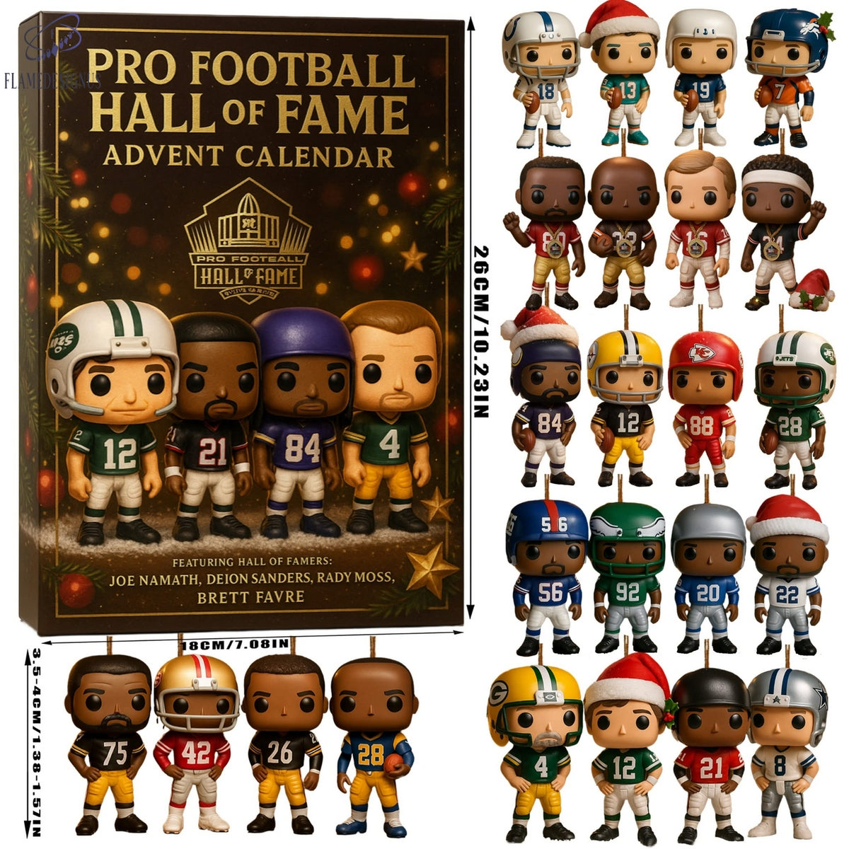 Buildercar - Pro Football Hall Of Fame 2025 Advent Calendar -2D Acrylic