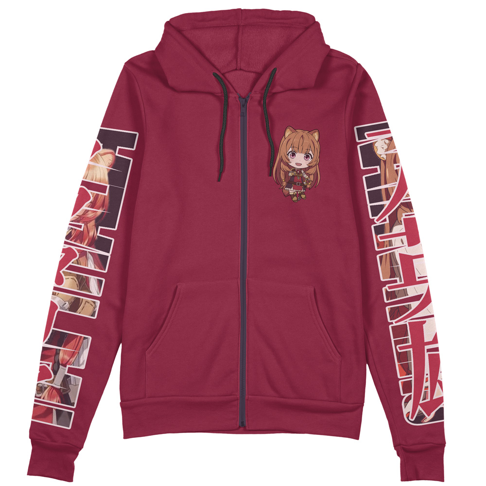 Buildercar - Raphtalia The Rising of the Shield Hero Streetwear Zip Hoodie Jacket - Image 2