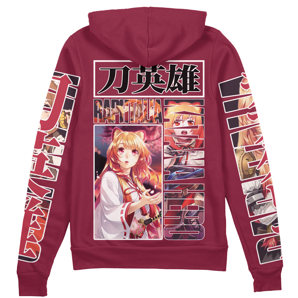 Buildercar - Raphtalia The Rising of the Shield Hero Streetwear Zip Hoodie Jacket