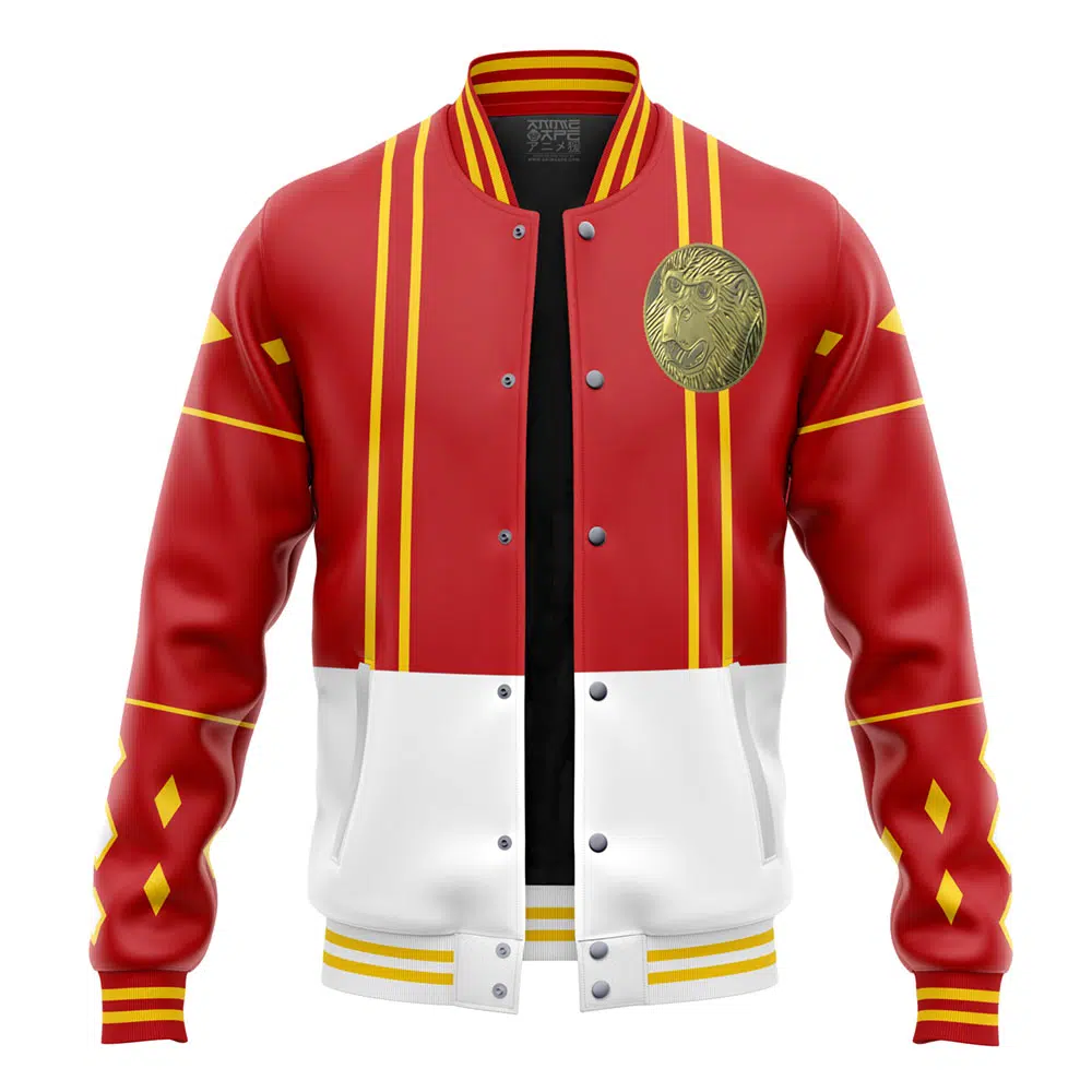 Buildercar - Red Ranger Ninjetti Power Rangers Varsity Jacket