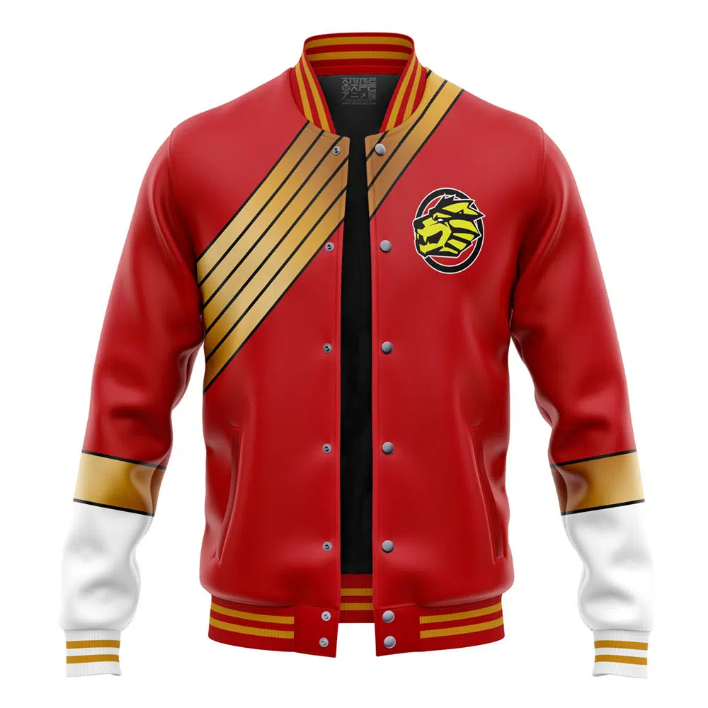 Buildercar - Red Ranger Wild Force Power Rangers Varsity Jacket