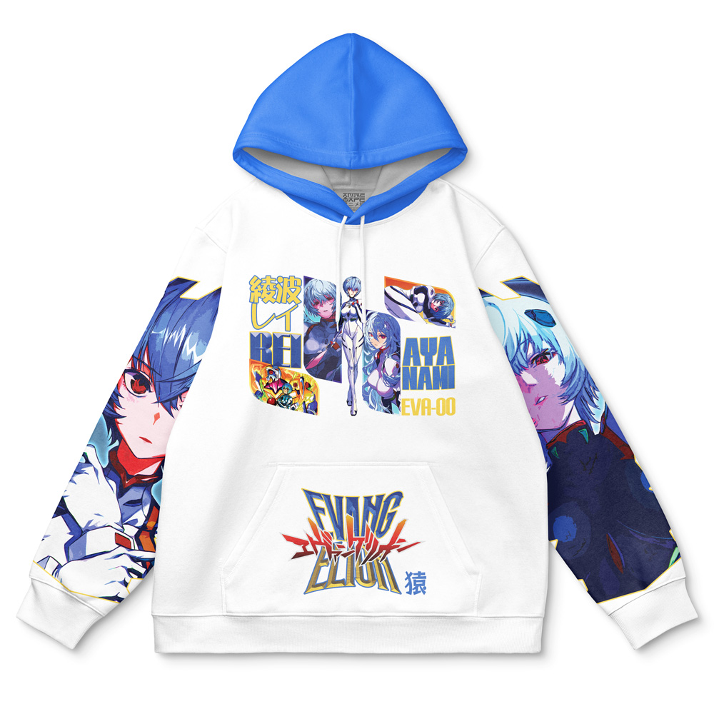 Buildercar - Rei Ayanami V2 Eva Streetwear Hoodie - Image 2