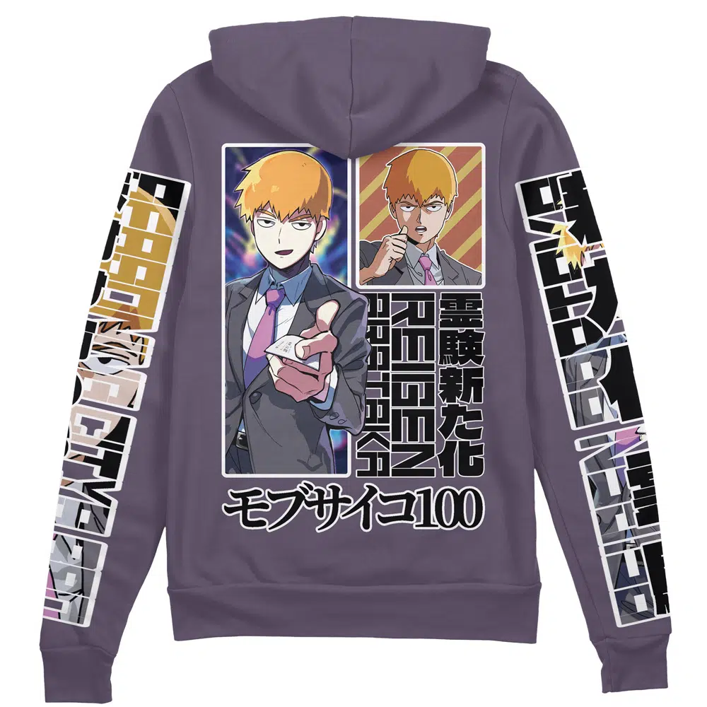 Buildercar - Reigen Arataka Mob Psycho 100 Streetwear Zip Hoodie Jacket