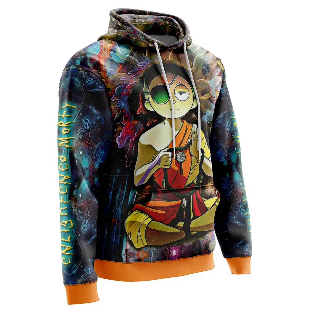 Buildercar - Rick and Morty Trippy Enlightened Morty Hoodie - Image 2