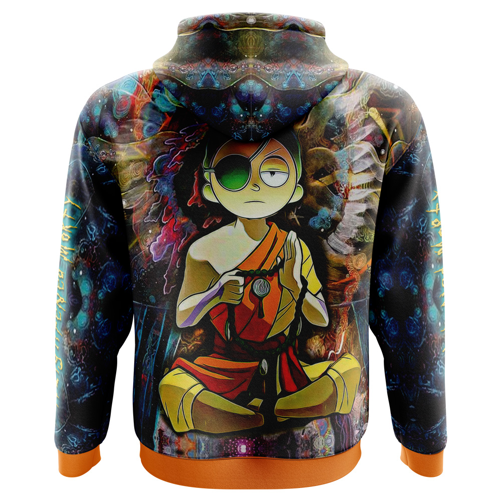 Buildercar - Rick and Morty Trippy Enlightened Morty Hoodie - Image 3