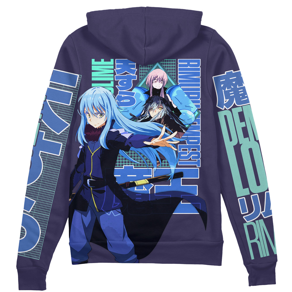 Buildercar - Rimuru Tempest V3 That Time I Got Reincarnated as a Slime Streetwear Zip Hoodie Jacket