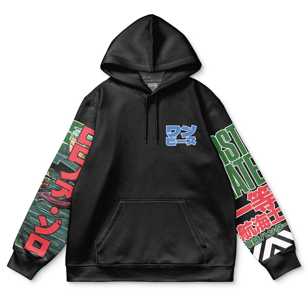 Buildercar - Roronoa Zoro V3 One Piece Streetwear Hoodie - Image 2