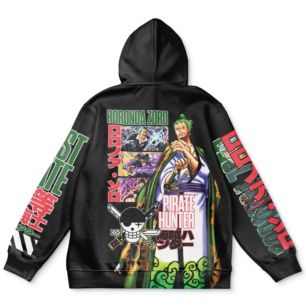 Buildercar - Roronoa Zoro V3 One Piece Streetwear Hoodie