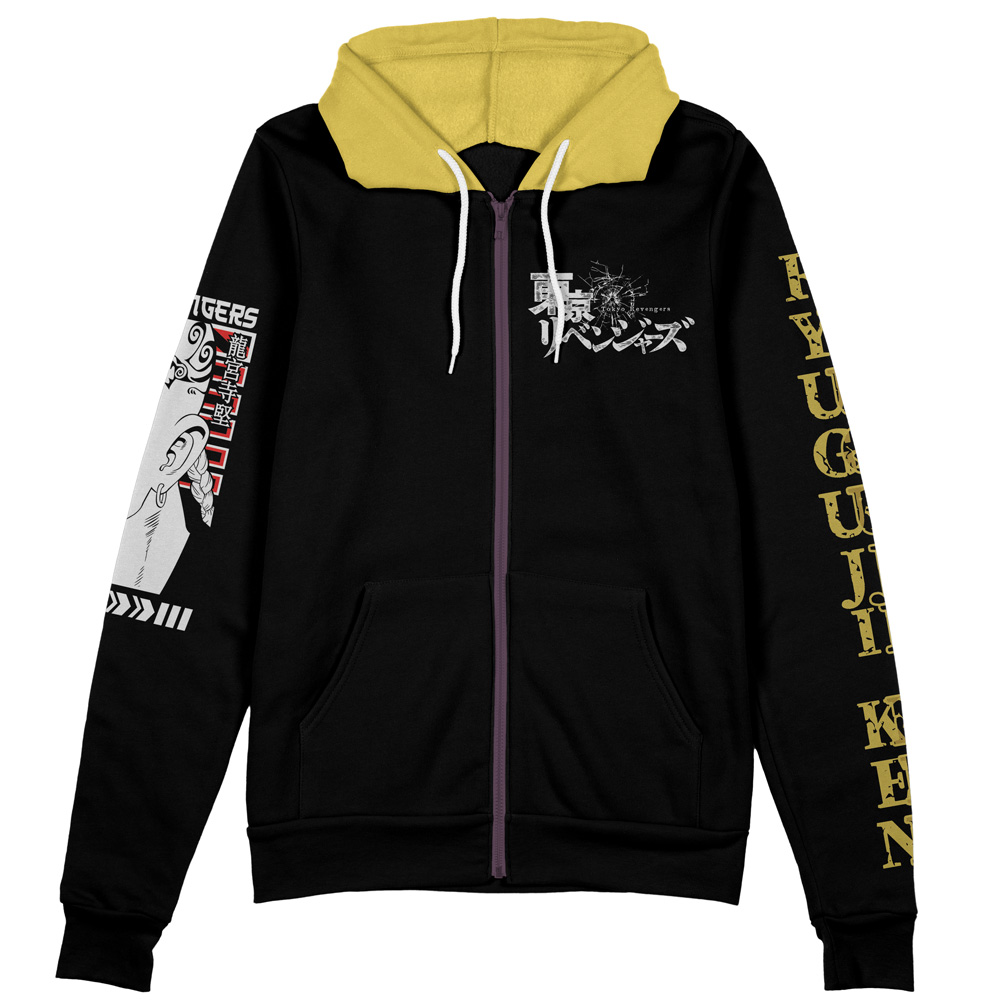 Buildercar - Ryuguji Ken Tokyo Revengers Streetwear Zip Hoodie Jacket - Image 2