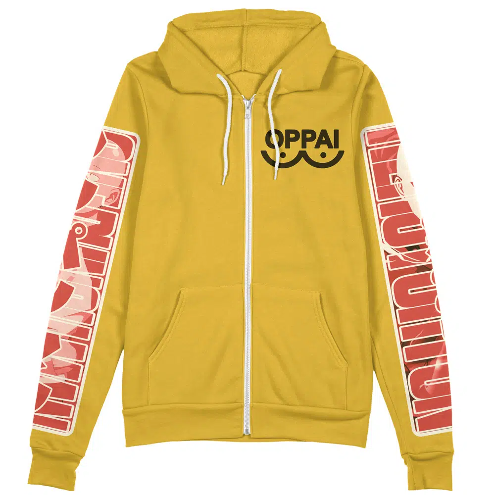 Buildercar - Saitama One Punch Man Streetwear Zip Hoodie Jacket - Image 2