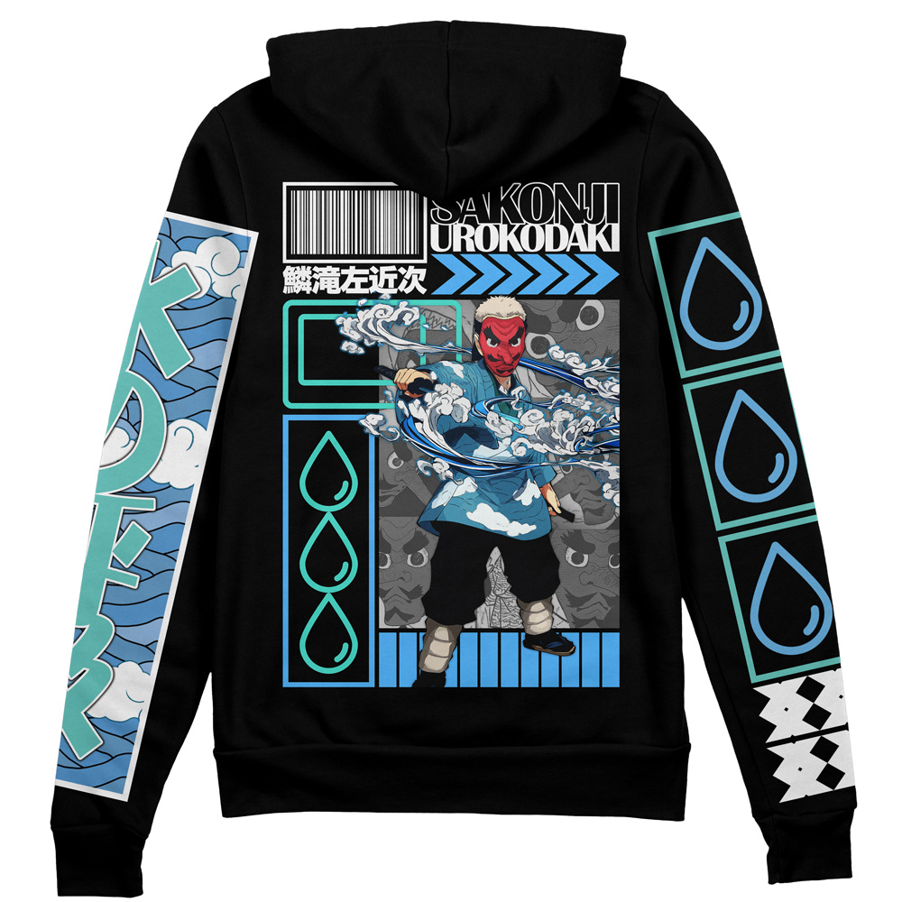 Buildercar - Sakonji Urokodaki Demon Slayer Streetwear Zip Hoodie Jacket