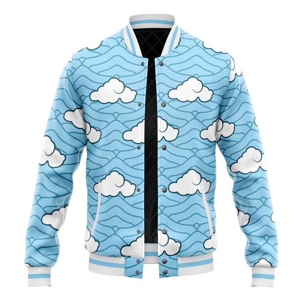 Buildercar - Sakonji Urokodaki Pattern Demon Slayer Varsity Jacket