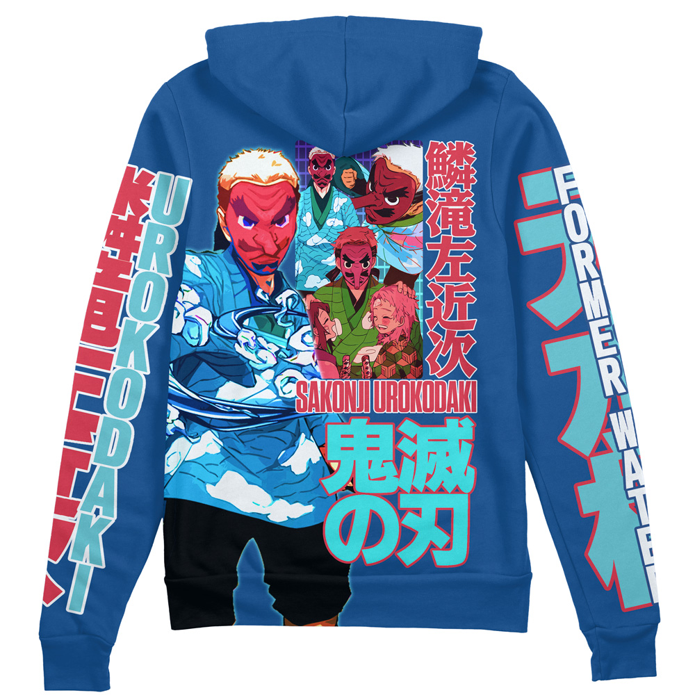 Buildercar - Sakonji Urokodaki V2 Demon Slayer Streetwear Zip Hoodie Jacket