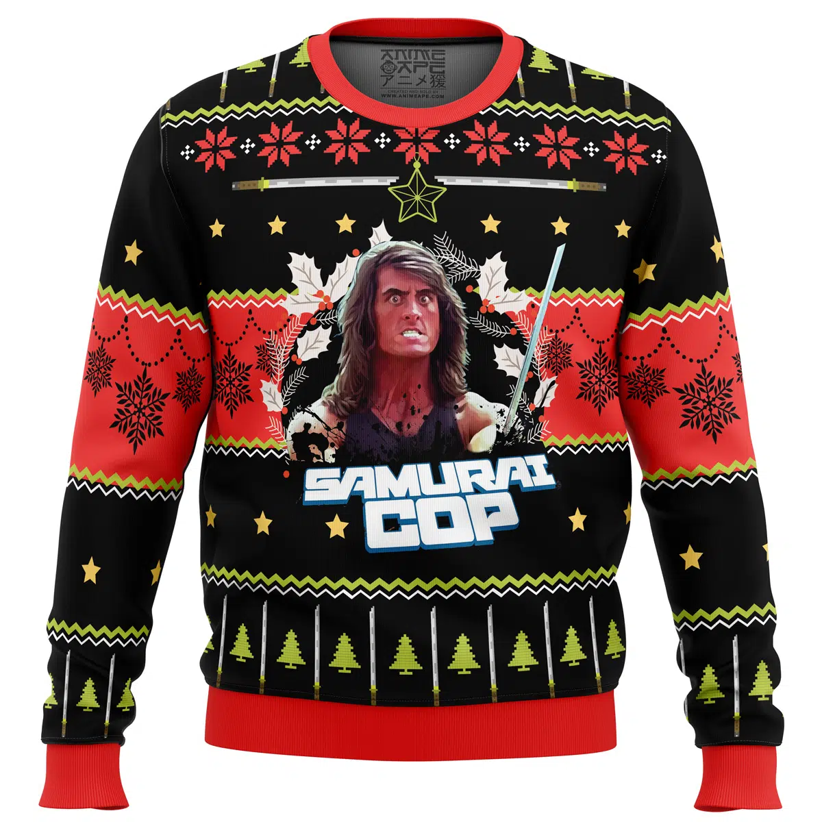 Buildercar - Samurai Cop Ugly Christmas Sweater