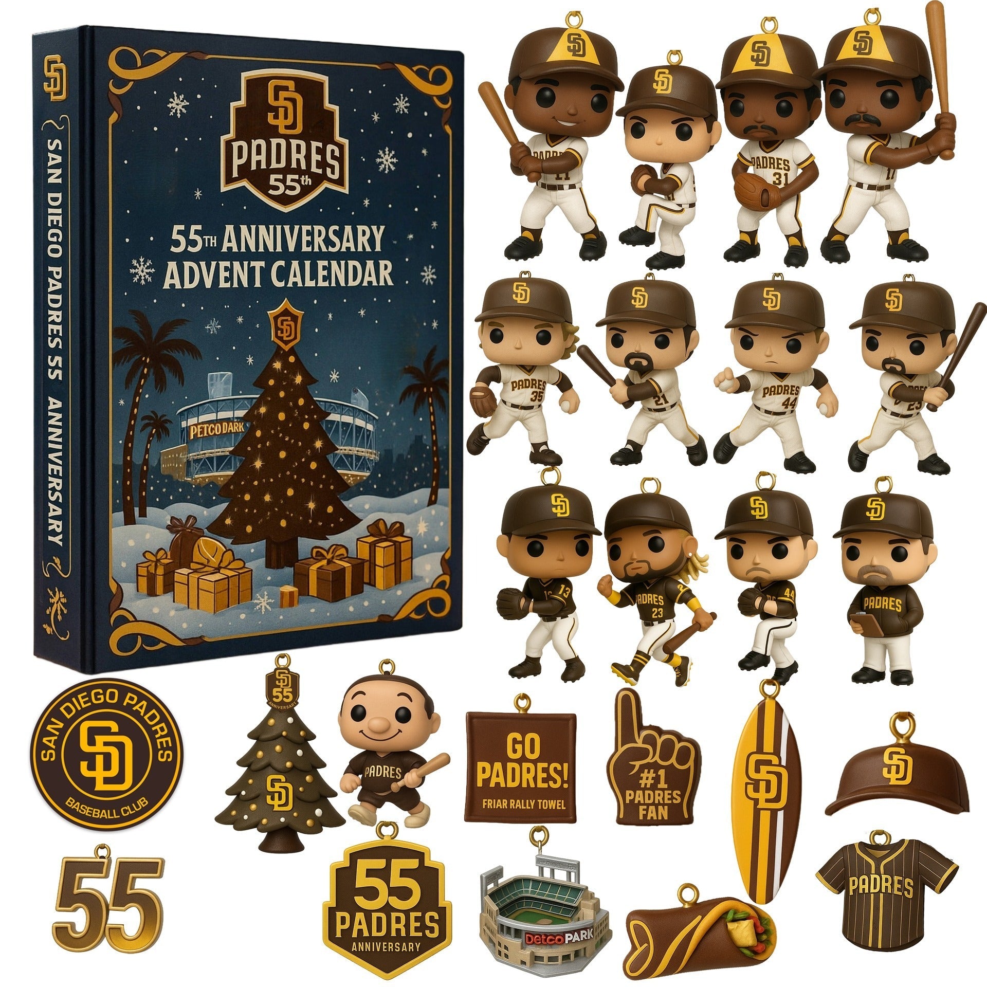 Buildercar - San Diego Padres Advent Calendar 2025 55TH ANNIVERSARY -2D Acrylic