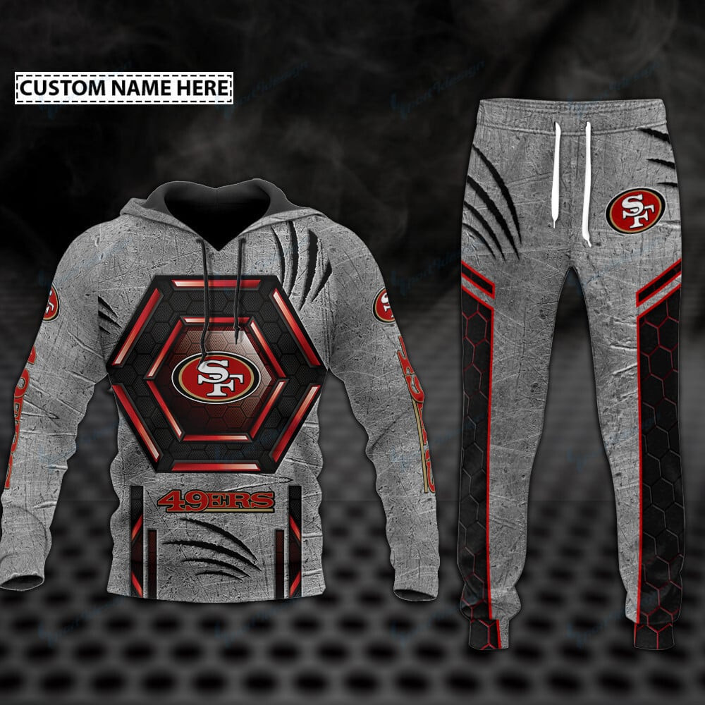 Buildercar - San Francisco 49ers Personalized Hoodie and Jogger Set BG843