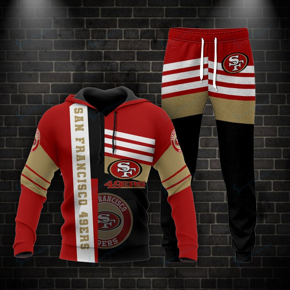 Buildercar - San Francisco 49ers Personalized Hoodie and Jogger Set BG869