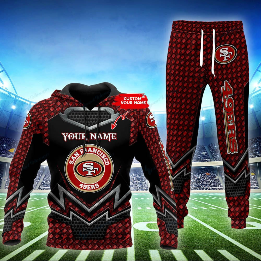 Buildercar - San Francisco 49ers Personalized Hoodie and Jogger Set BG871