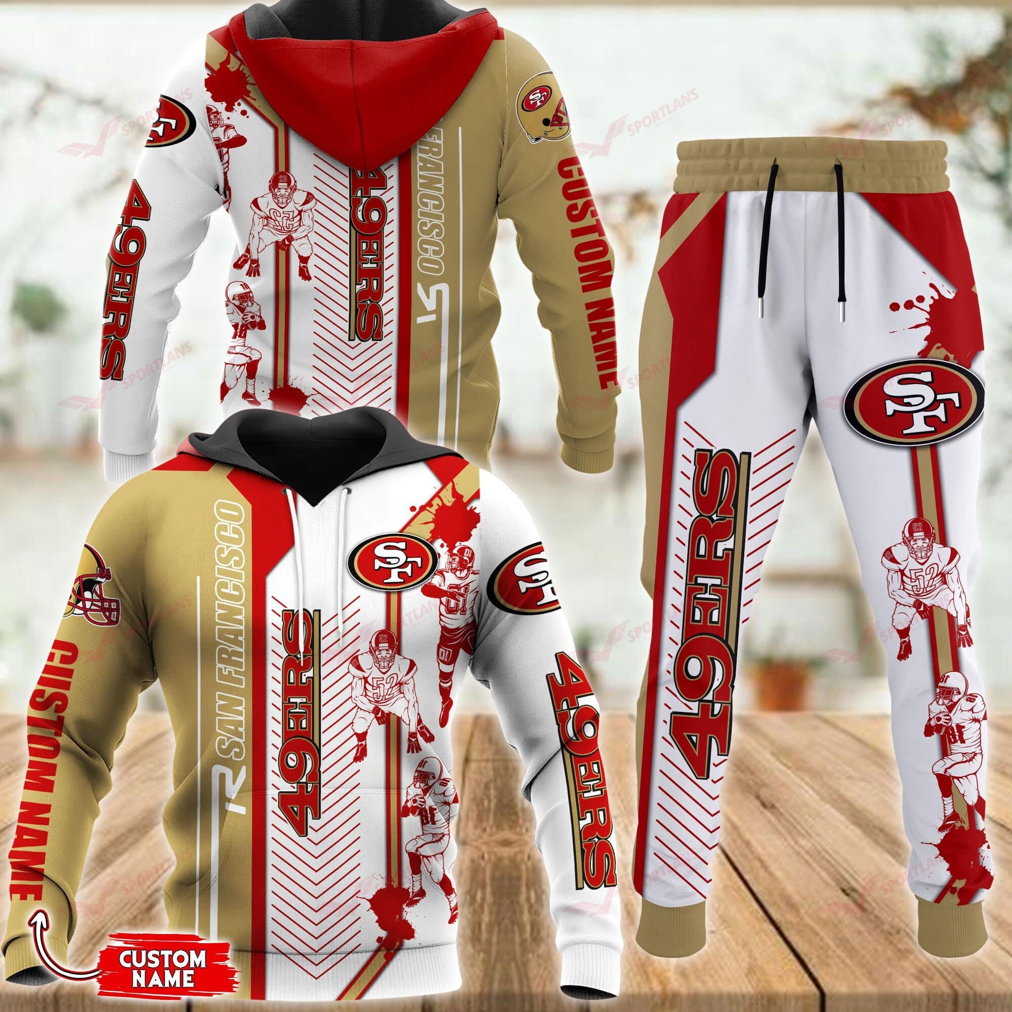 Buildercar - San Francisco 49ers Personalized Hoodie & Jogger 