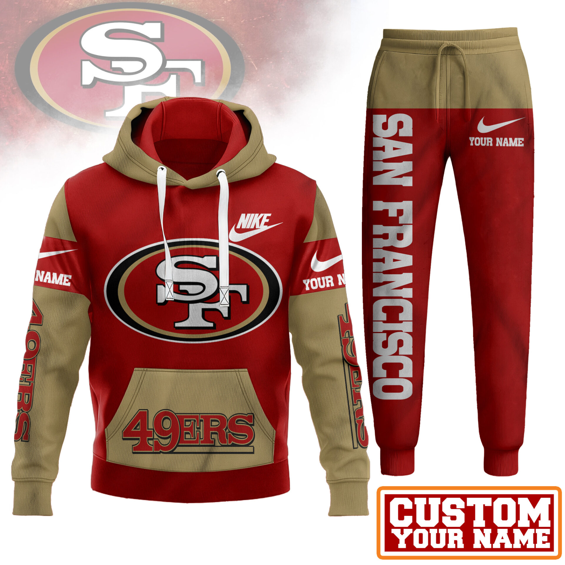 Buildercar - San Francisco 49ers | Premium Hoodie & Pants Set 