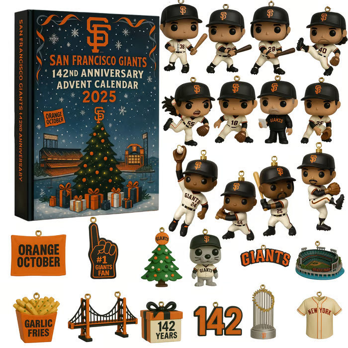 Buildercar - San Francisco Giants Advent Calendar 2025 142TH ANNIVERSARY -2D Acrylic