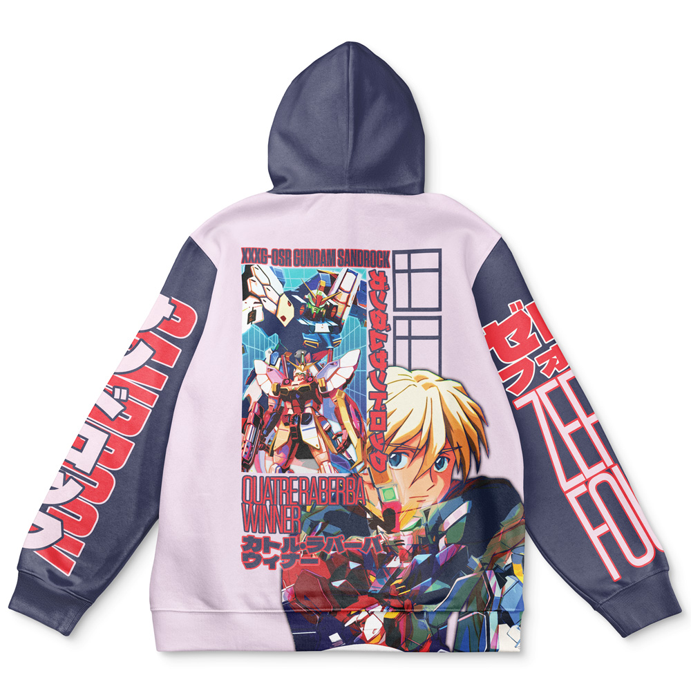 Buildercar - Sandrock x Quatre Raberba Winner Gundam Wing Endless Waltz Streetwear Hoodie