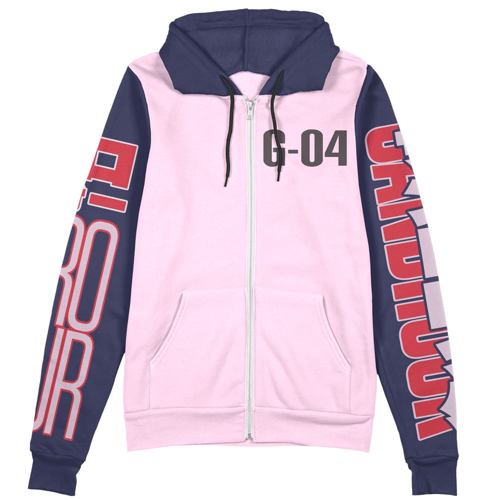 Buildercar - Sandrock x Quatre Raberba Winner Gundam Wing Endless Waltz Streetwear Zip Hoodie Jacket - Image 2