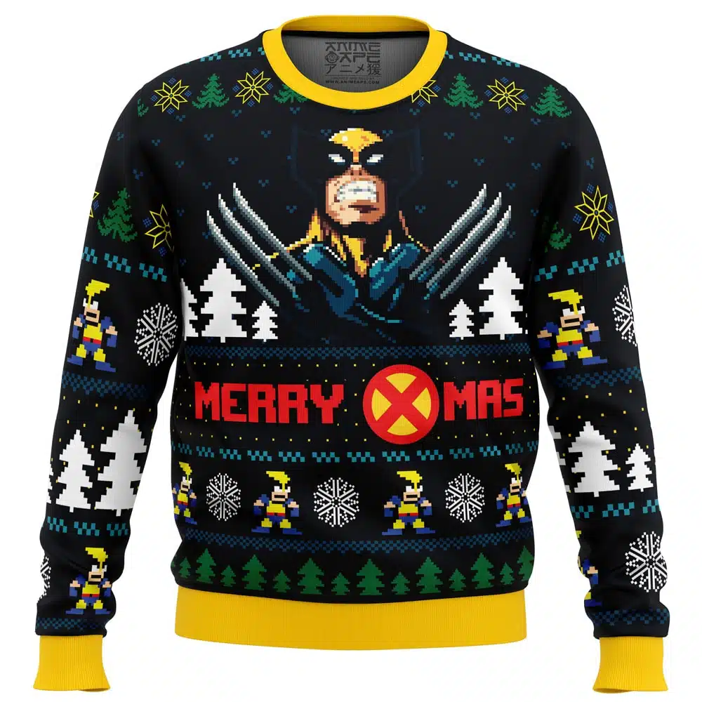 Buildercar - Santa Claws Wolverine Marvel Ugly Christmas Sweater