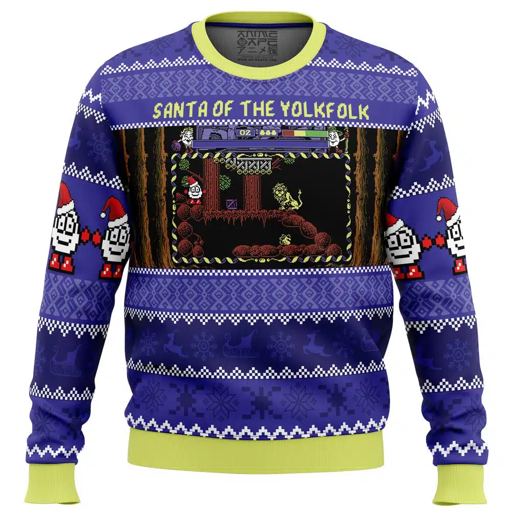 Buildercar - Santa of the Yolkfolk A Dizzy Prince of the Yolkfolk Ugly Christmas Sweater