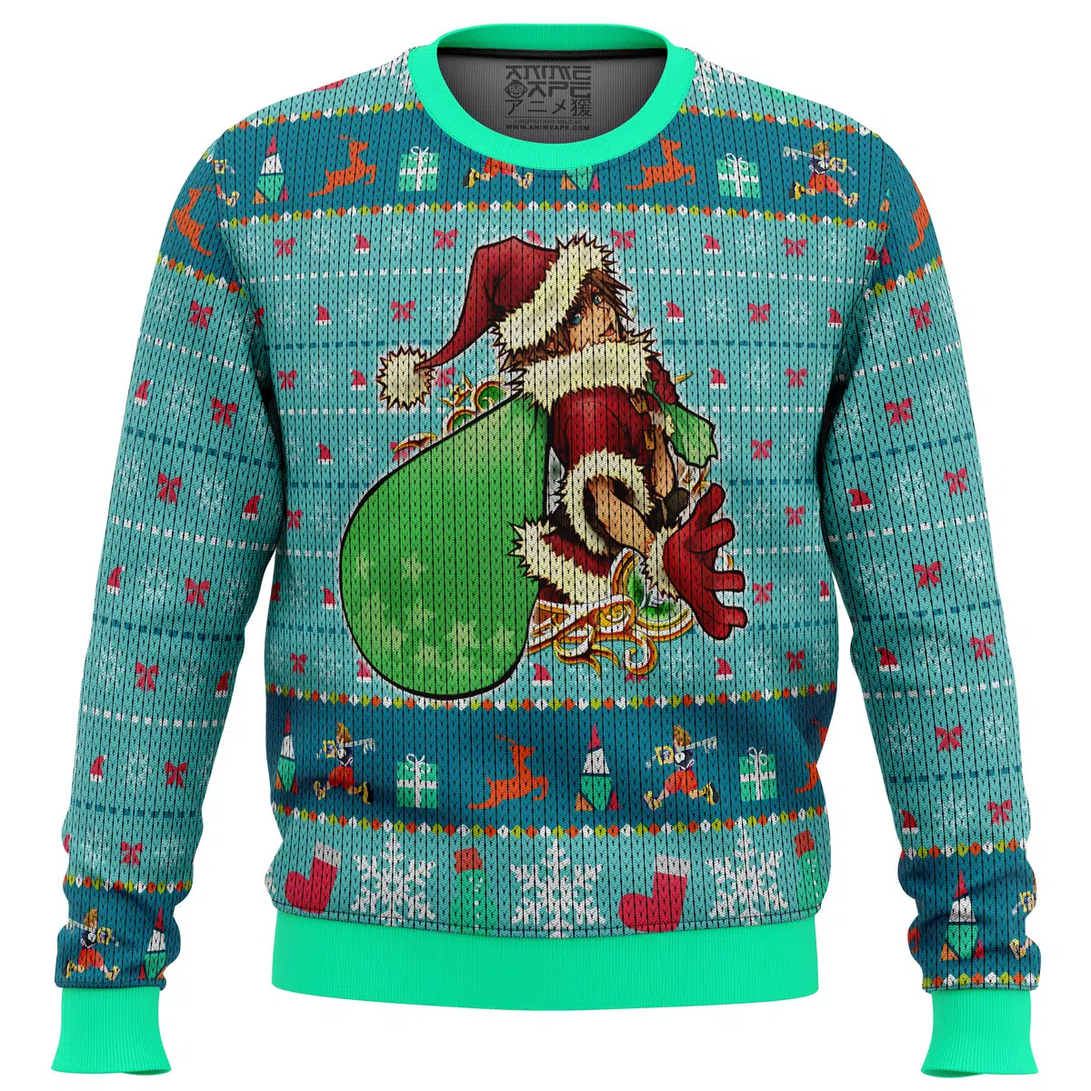 Buildercar - Santa Sora Kingdom Hearts Ugly Christmas Sweater