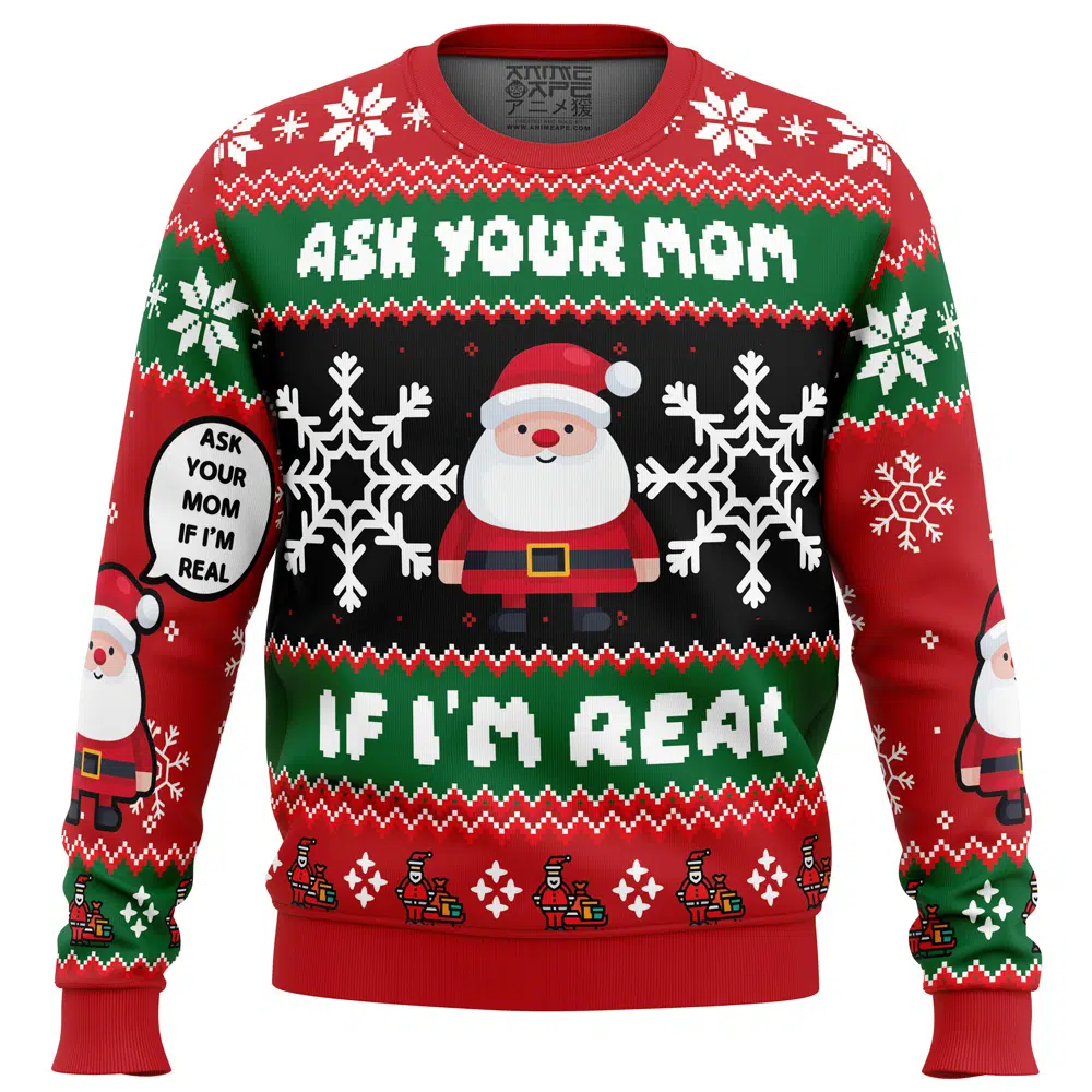 Buildercar - Santa Your Mom Ugly Christmas Sweater