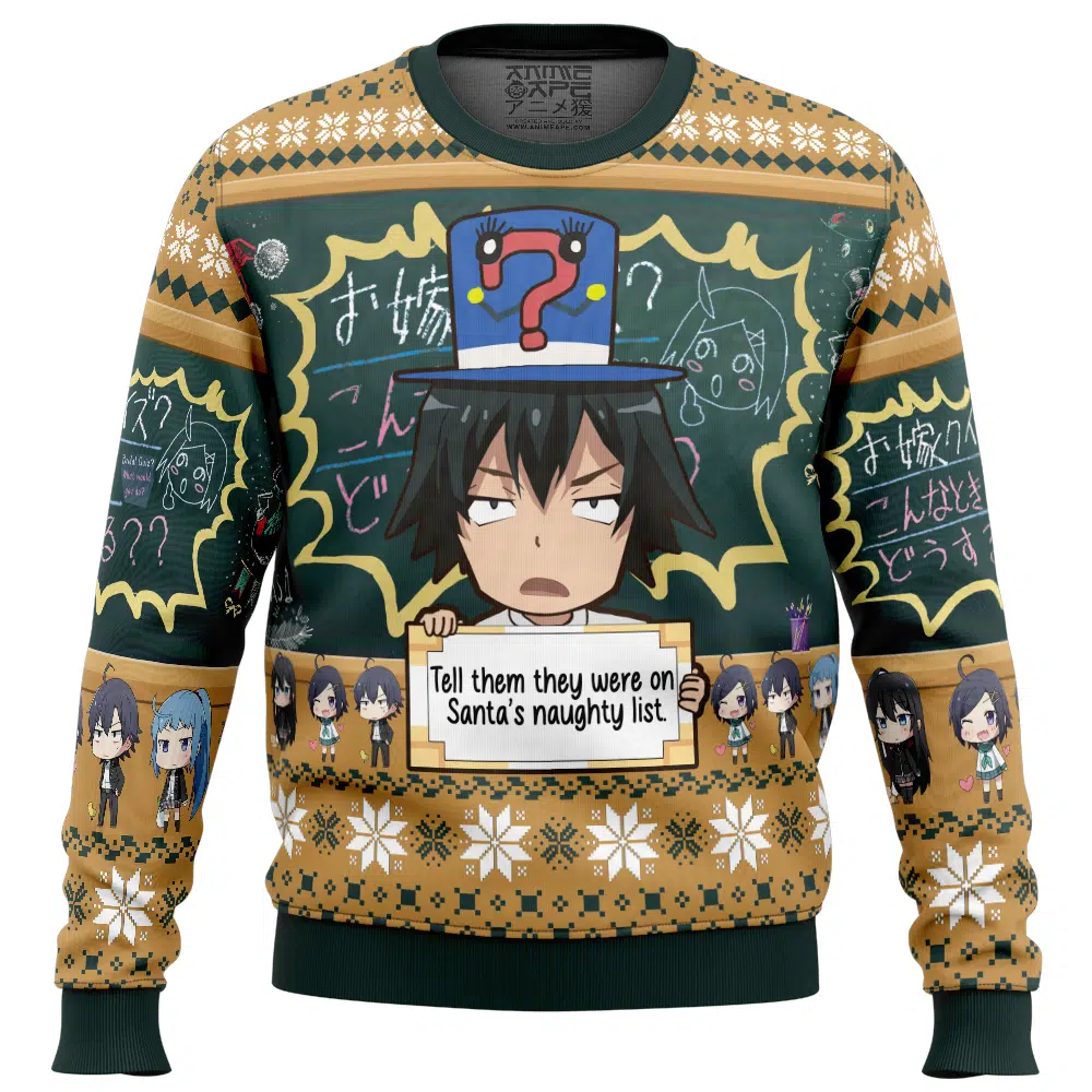 Buildercar - Santas Naughty List My Teen Romantic Comedy Ugly Christmas Sweater