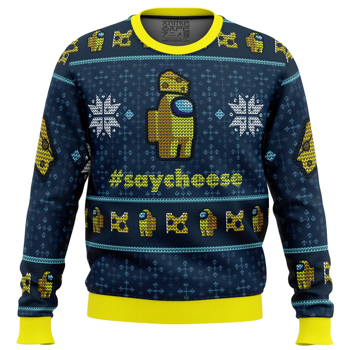 Buildercar - Say Cheese Among Us Ugly Christmas Sweater