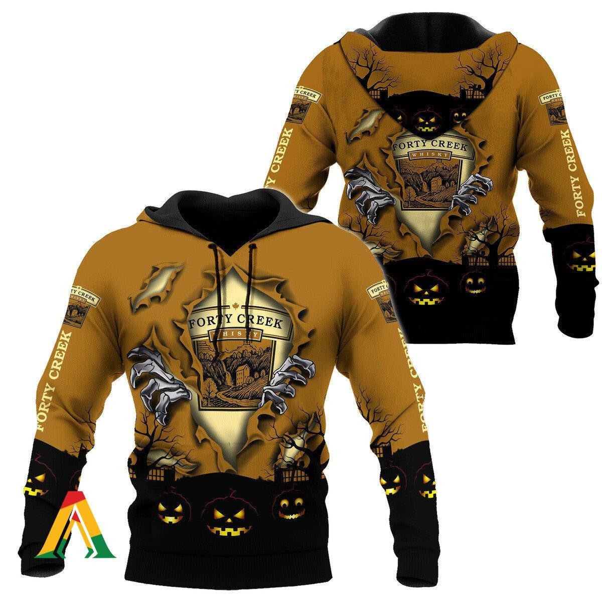 Buildercar - Scary Night Halloween Forty Creek Whisky Hoodie & Zip Hoodie