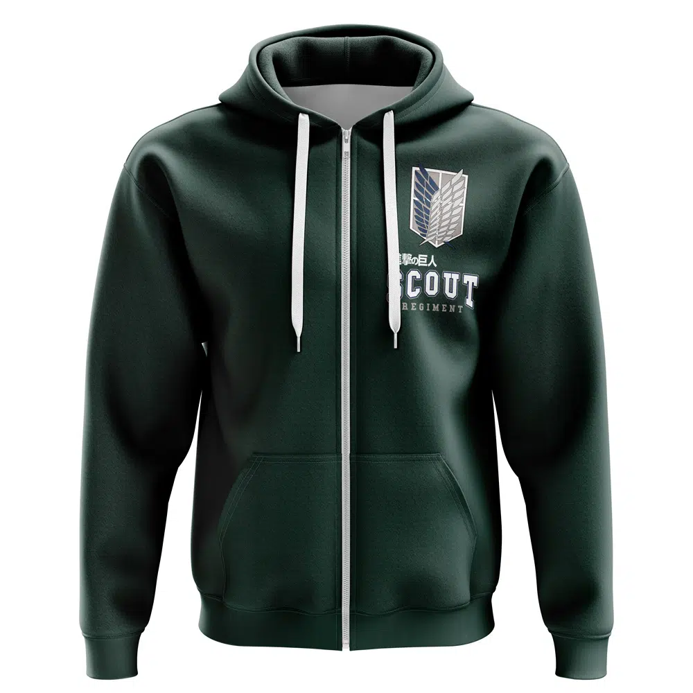 Buildercar - Scouting Regiment Attack on Titan Zip Hoodie Jacket