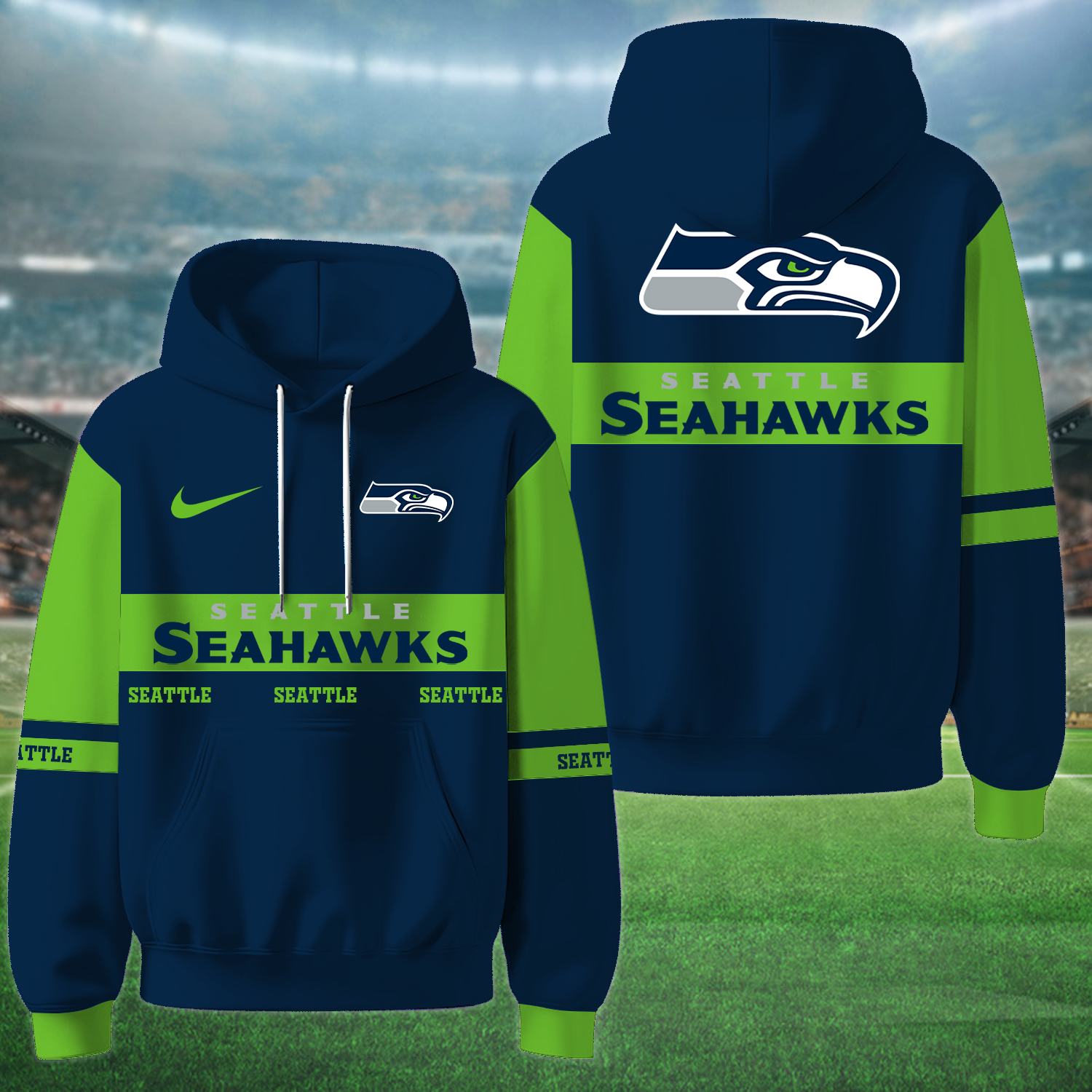 Buildercar - Seattle Seahawks x NFL Special Hoodie Newcastle United Style Personalized Gifts For Fan