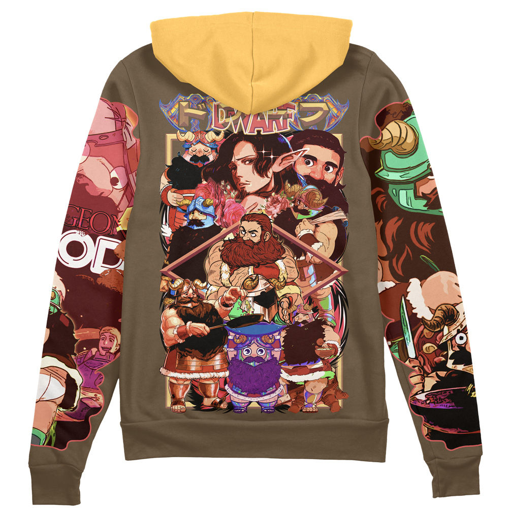 Buildercar - Senshi Delicious in Dungeon Streetwear Zip Hoodie Jacket