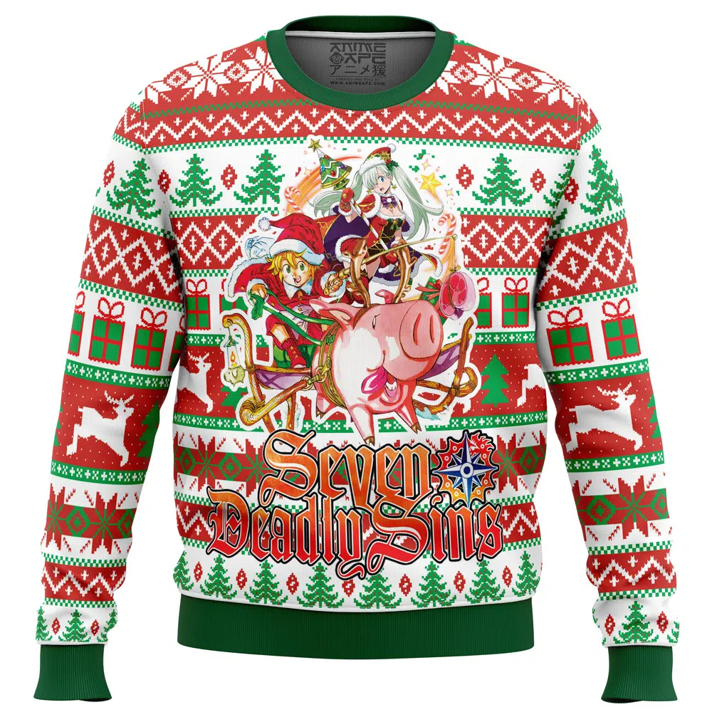 Buildercar - Seven Deadly Sins Alt Ugly Christmas Sweater
