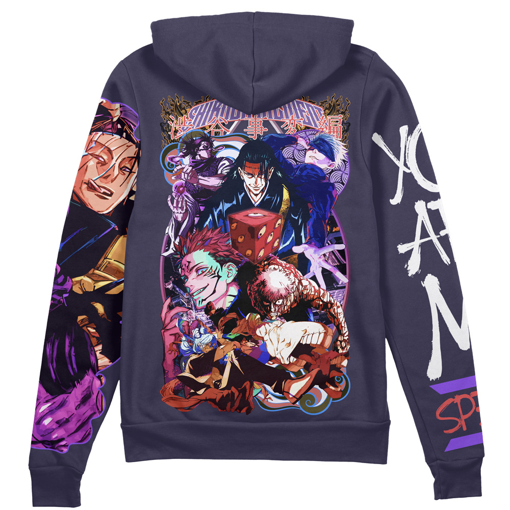 Buildercar - Shibuya Incident Jujutsu Kaisen Streetwear Zip Hoodie Jacket