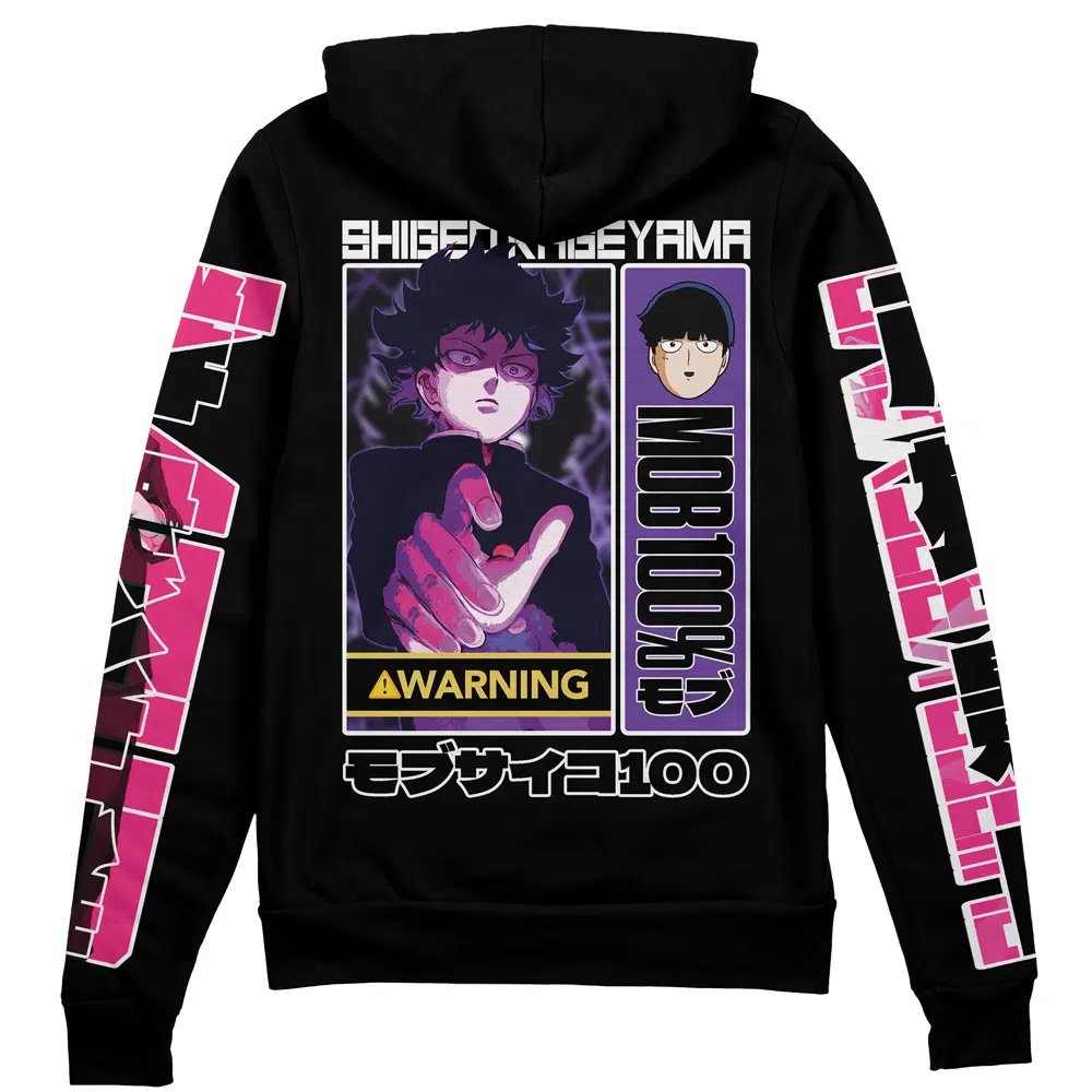 Buildercar - Shigeo Kageyama Mob Psycho 100 Streetwear Zip Hoodie Jacket