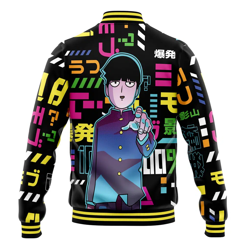 Buildercar - Shigeo Kageyama Mob Psycho 100 Varsity Jacket