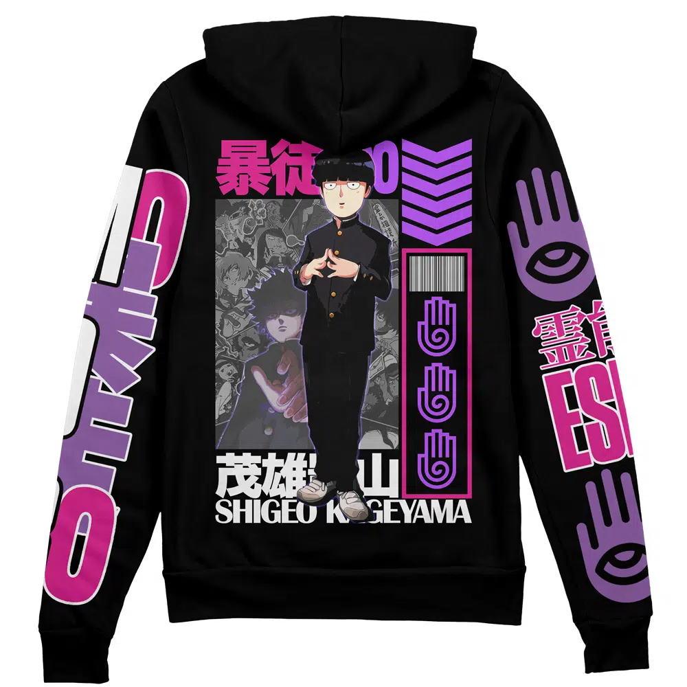 Buildercar - Shigeo Kageyama V2 Mob Psycho 100 Streetwear Zip Hoodie Jacket